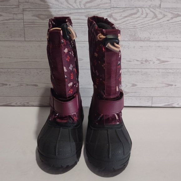 Columbia Powderbug Forty Print Winter Boots Girls 8T - Picture 2 of 5